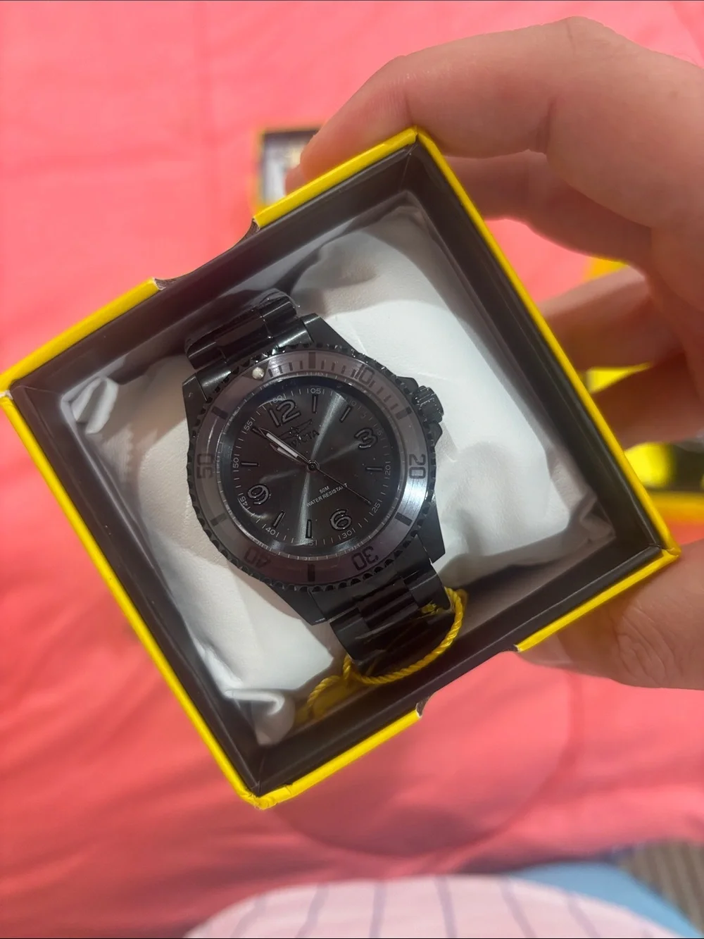 Black Stainless Steel Men's Watch - Invicta